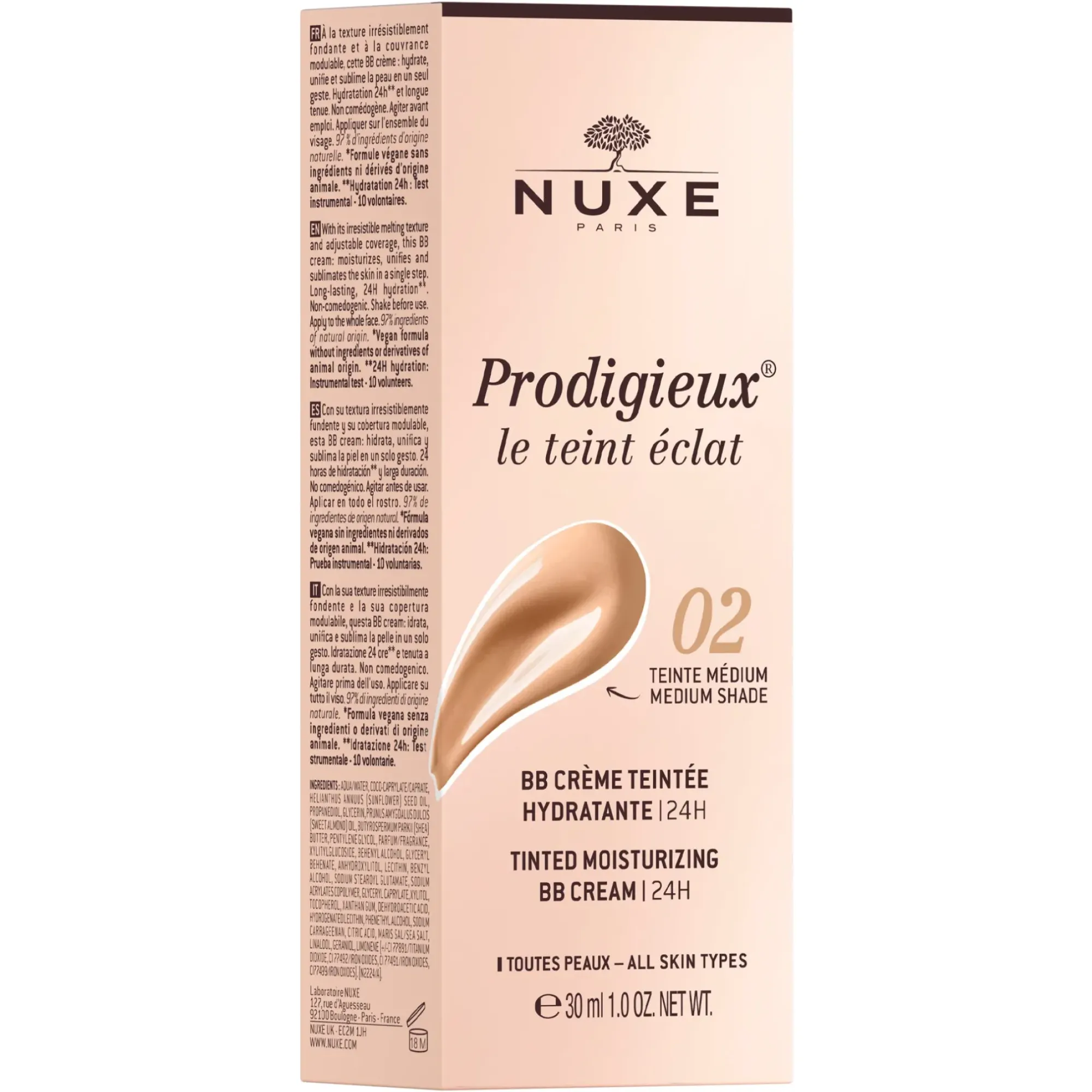 NUXE BB Crème Teintée Hydratante - Teinte Medium Flash Sale