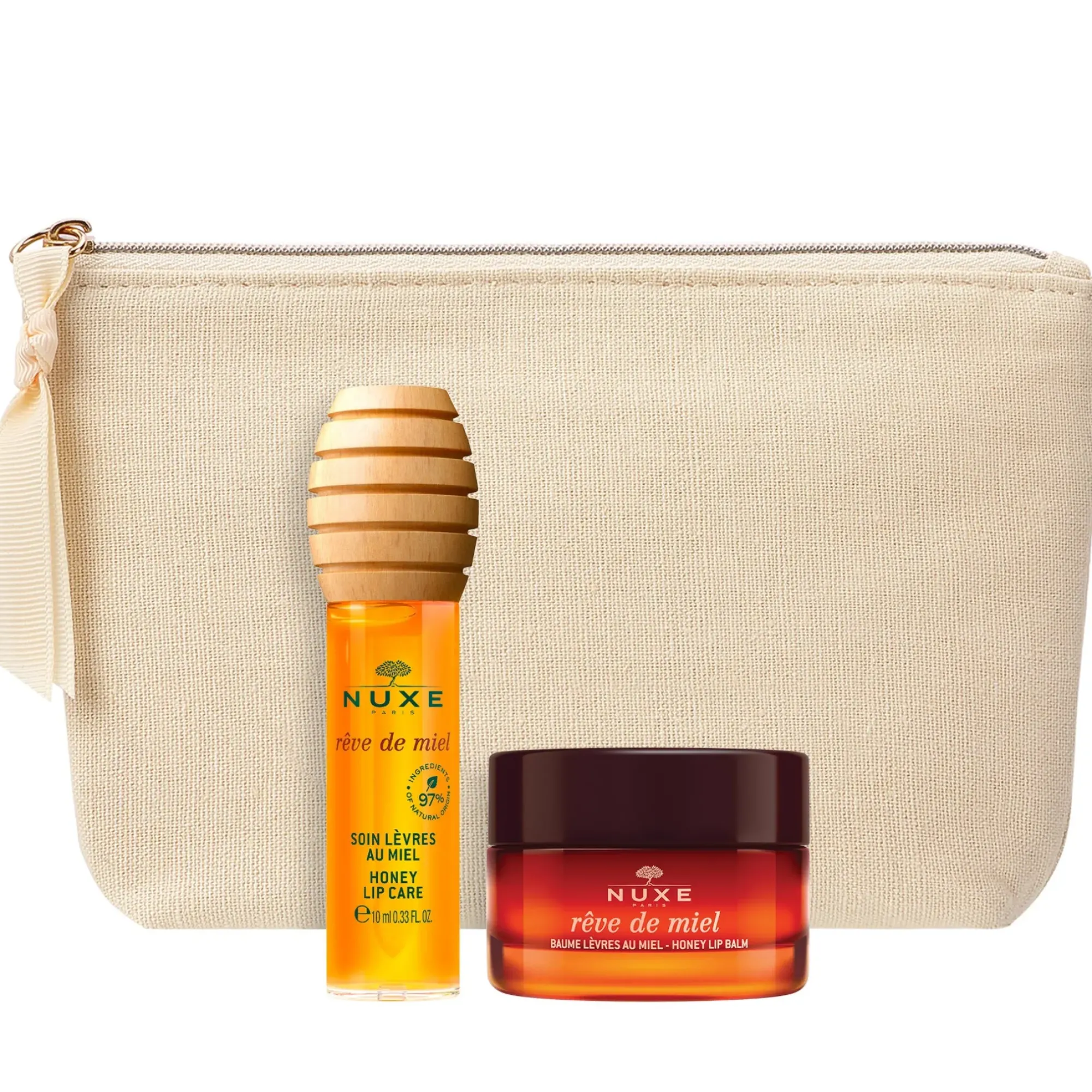 NUXE Duo Soin Lèvres Glow, Rêve de Miel New